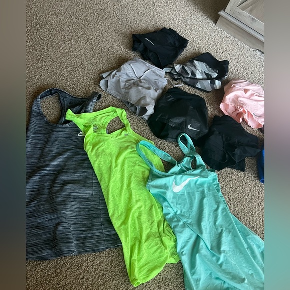 Lot of 8 pairs Nike Dri Fit shorts. I also threw in 3 Nike Dri fit tank tops XS - Picture 10 of 10